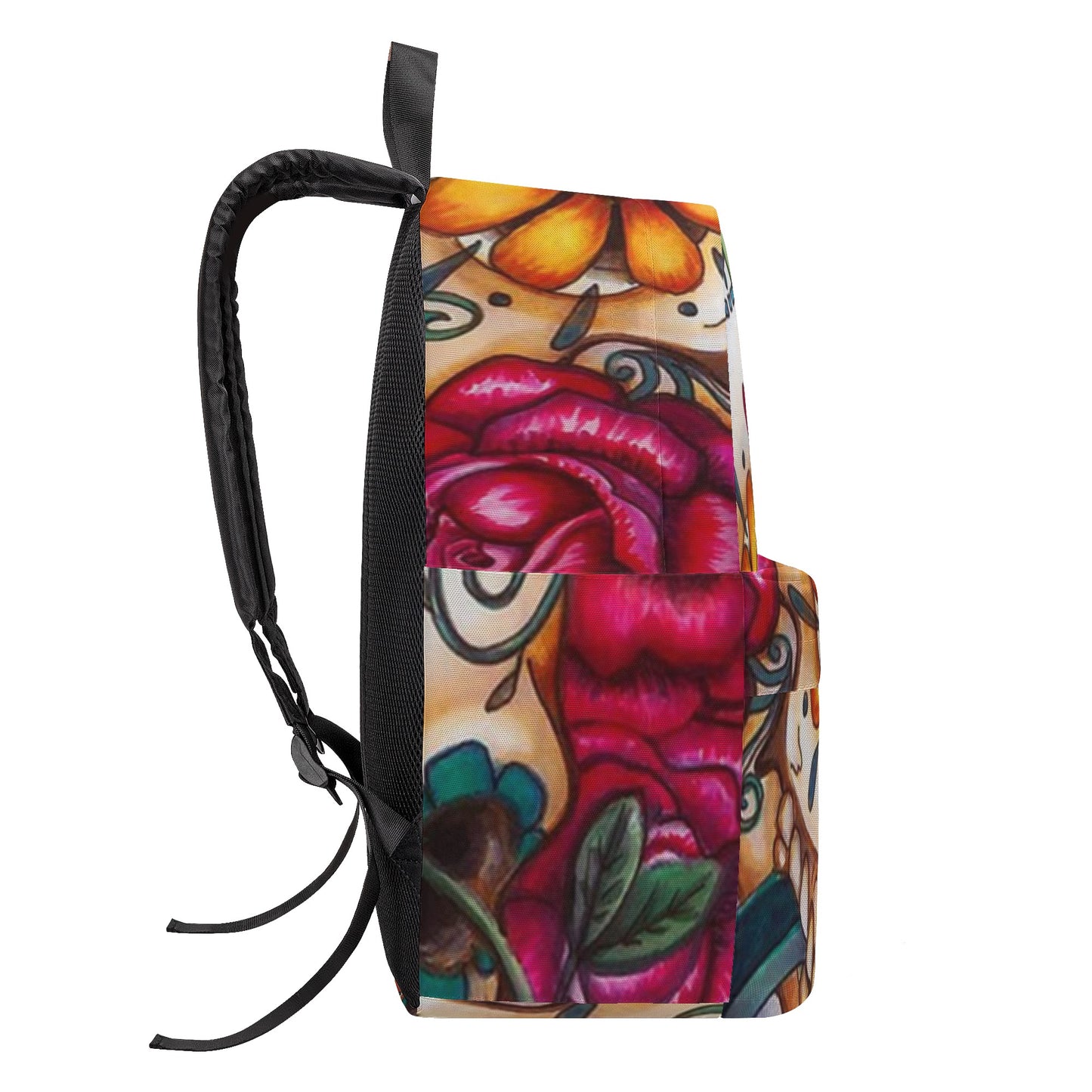 Sugar skull Day of the dead All Over Print Cotton Backpack