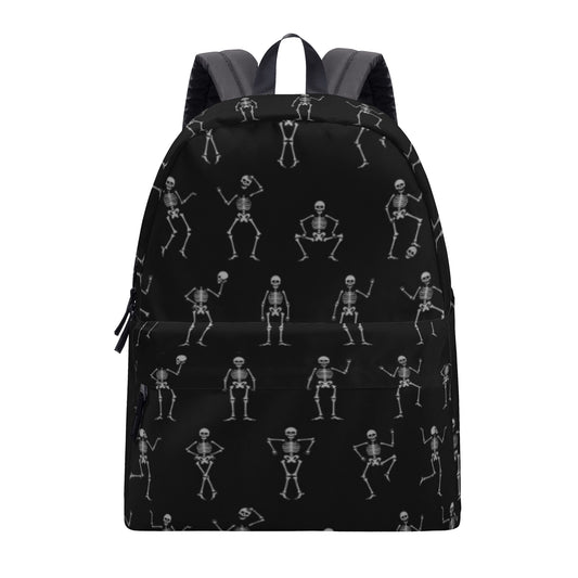 Halloween skeleton gothic All Over Print Cotton Backpack