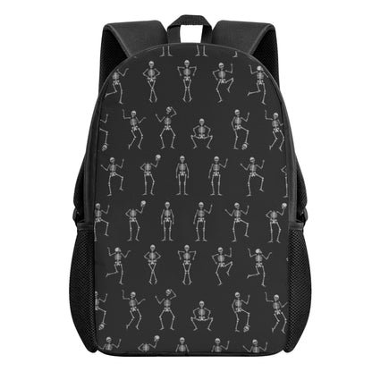 Halloween skeleton gothic Kid's Black Chain Backpack