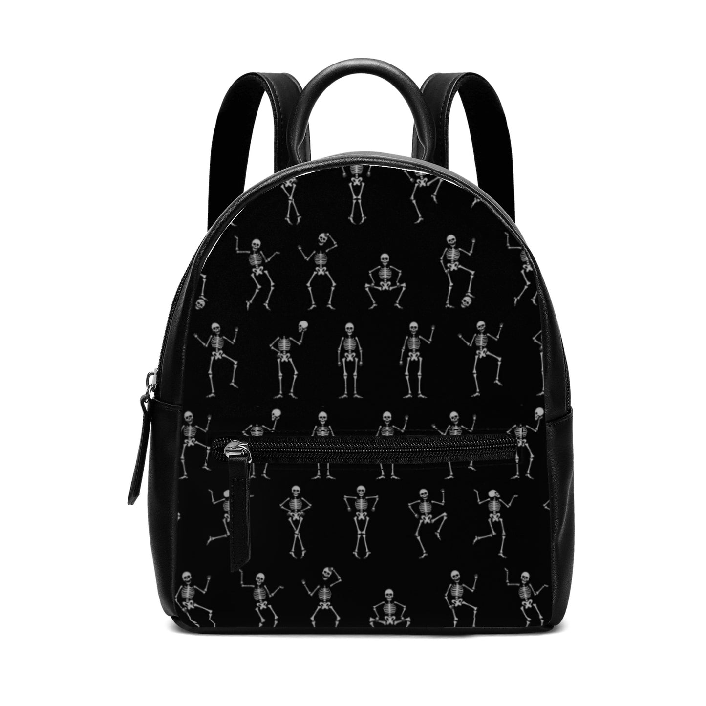 Halloween skeleton gothic Cute PU Backpack