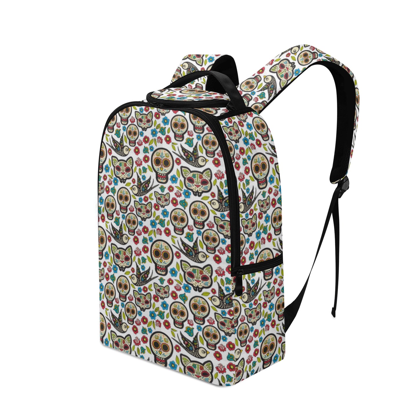 Day of the dead sugar skull gothic New Style Chain Backpack