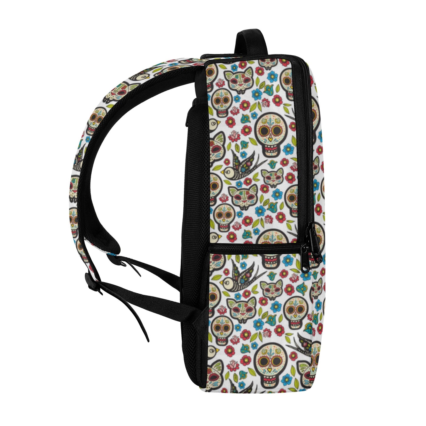 Day of the dead sugar skull gothic New Style Chain Backpack