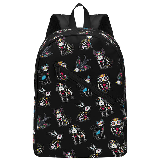 Sugar skull animal, day of the dead gothic New Half Printing Laptop Backpack