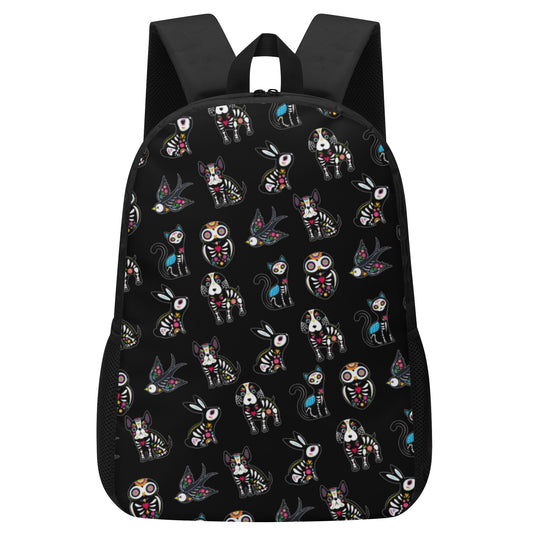 Animal sugar skull Day of the dead 17 Inch Laptop Backpack