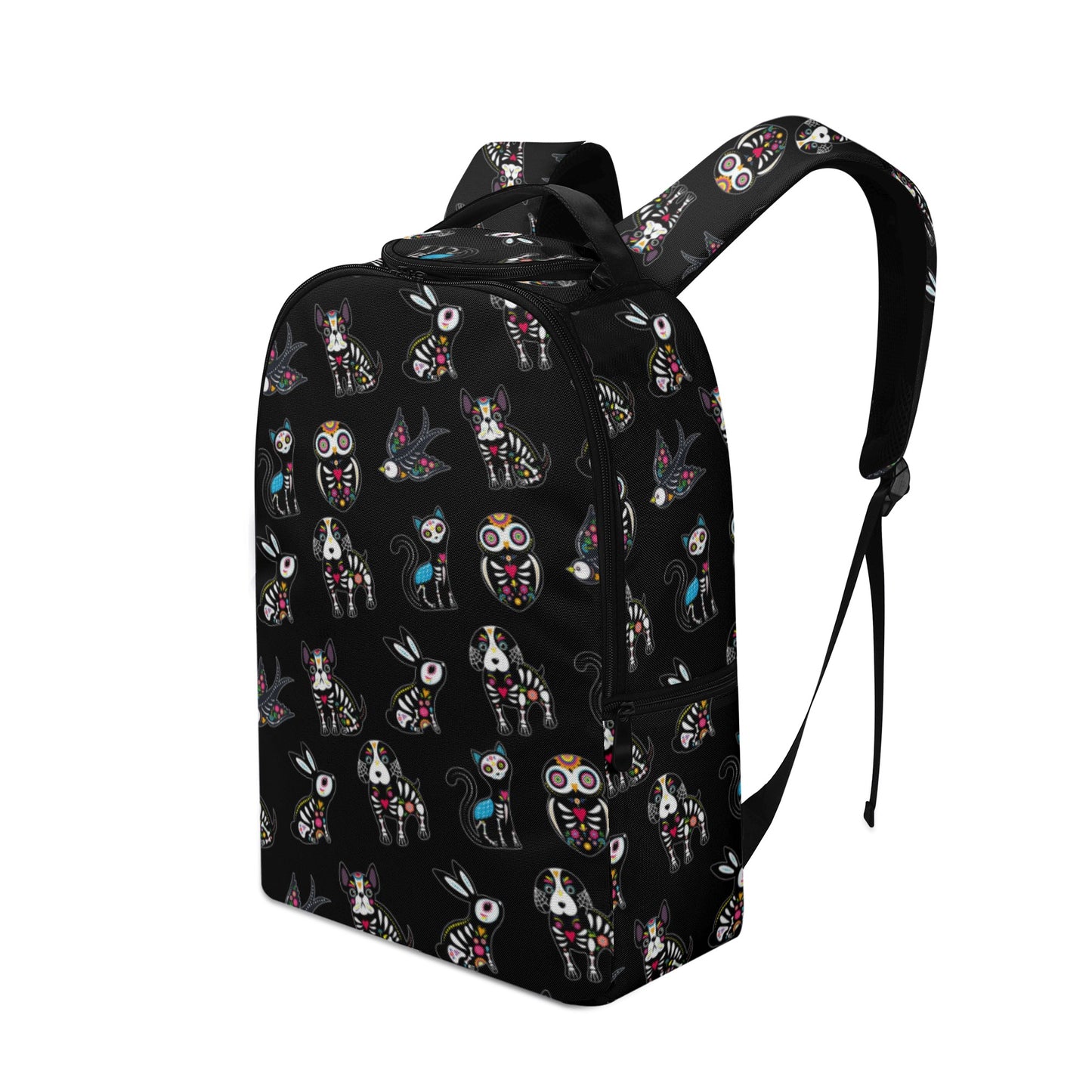 Sugar skull animal, day of the dead gothic New Style Chain Backpack