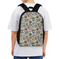Day of the dead sugar skull parttern 17 Inch School Backpack