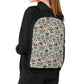 Day of the dead sugar skull parttern 17 Inch Laptop Backpack