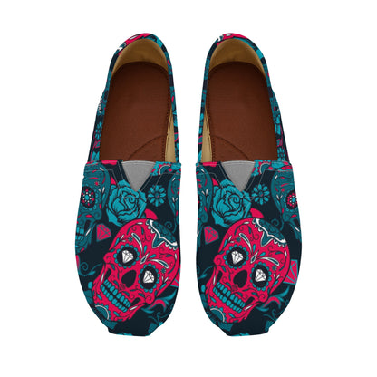 Dia de los muertos sugar skull Women's Casual Shoes