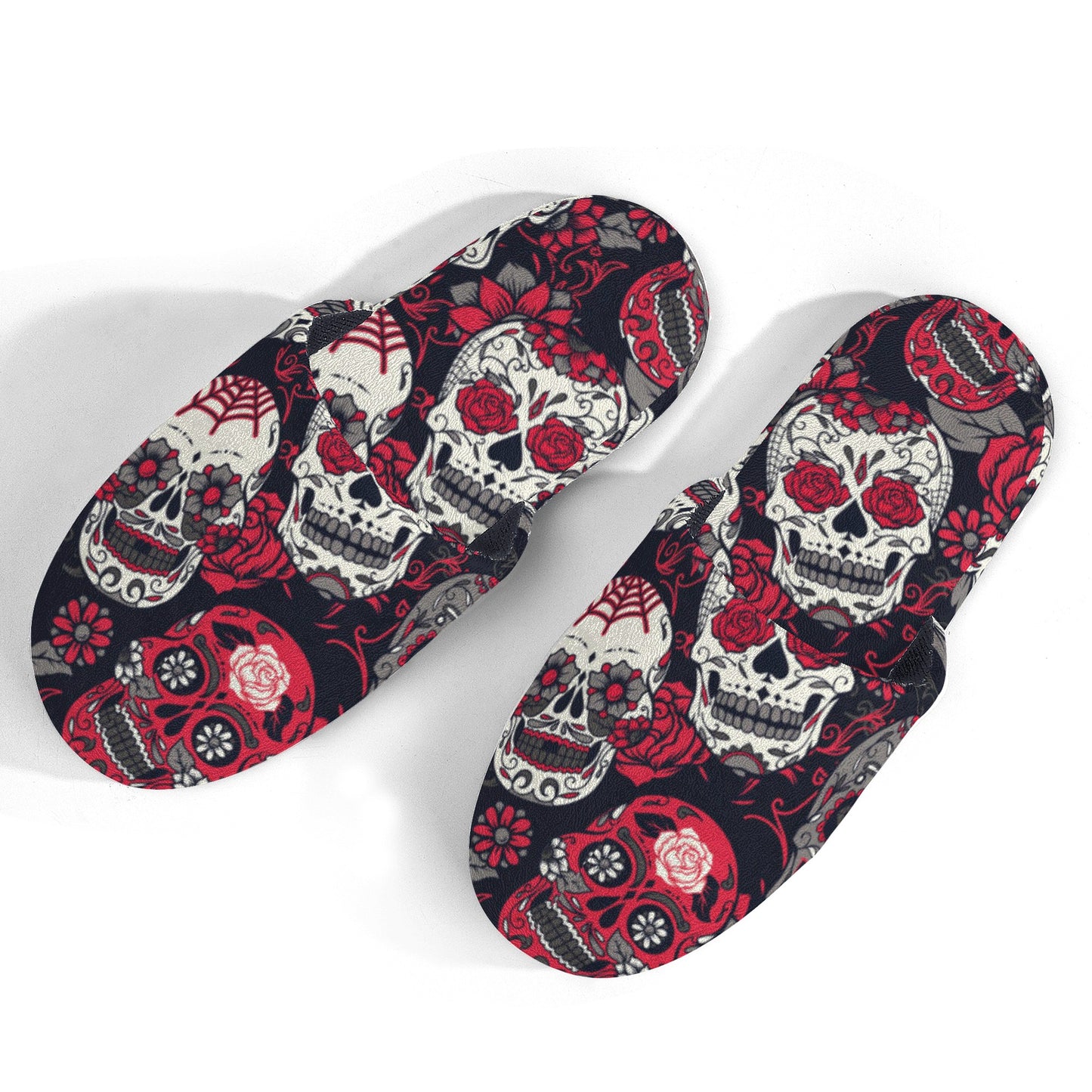 Day of the dead Mexican Calaveras skull sugar skull Women's Slippers