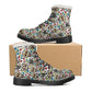 Sugar skull Calaveras skeleton Day of the dead Women's Faux Fur Leather Boots