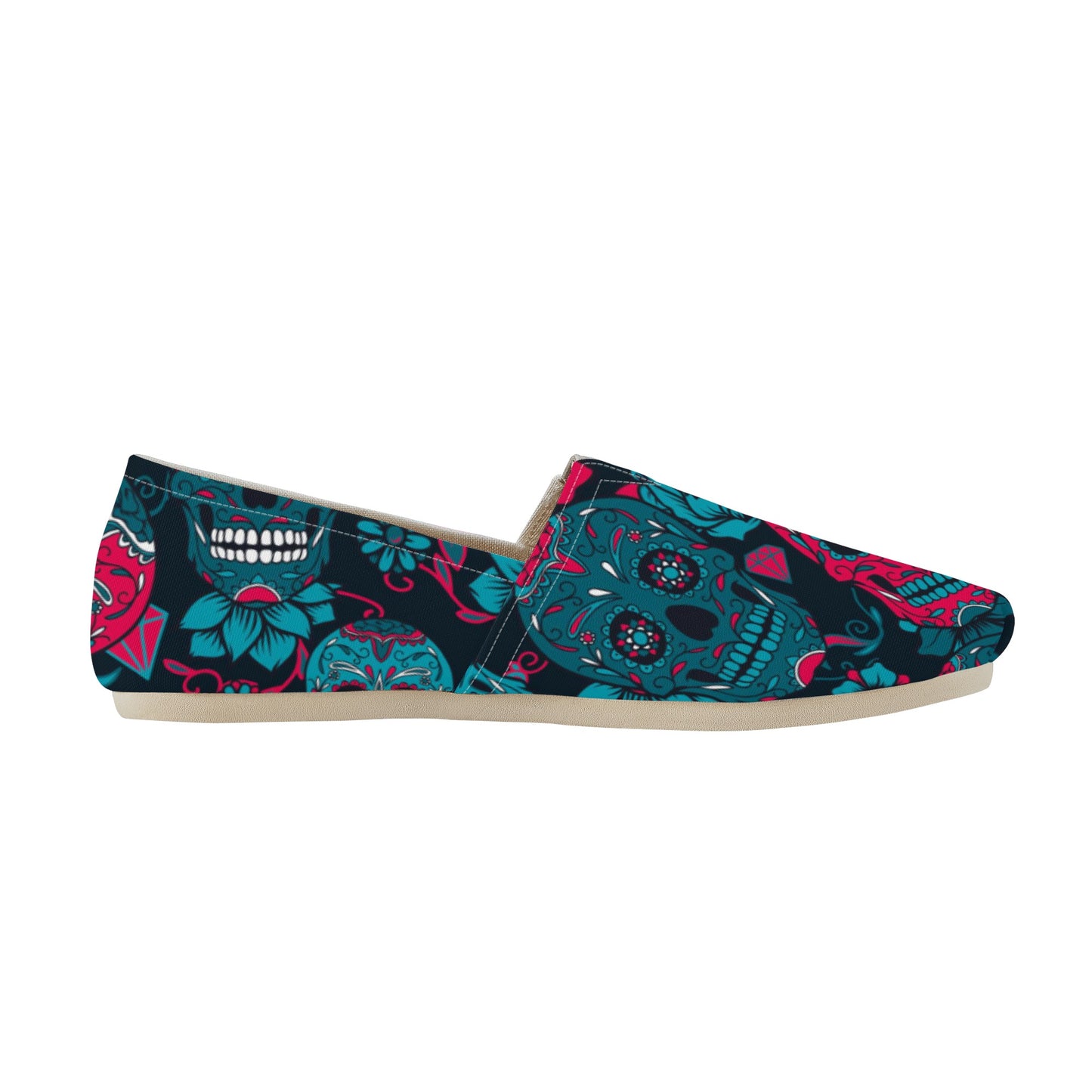 Dia de los muertos sugar skull Women's Casual Shoes