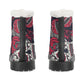 Sugar skull Calaveras skeleton Day of the dead Women's Faux Fur Leather Boots