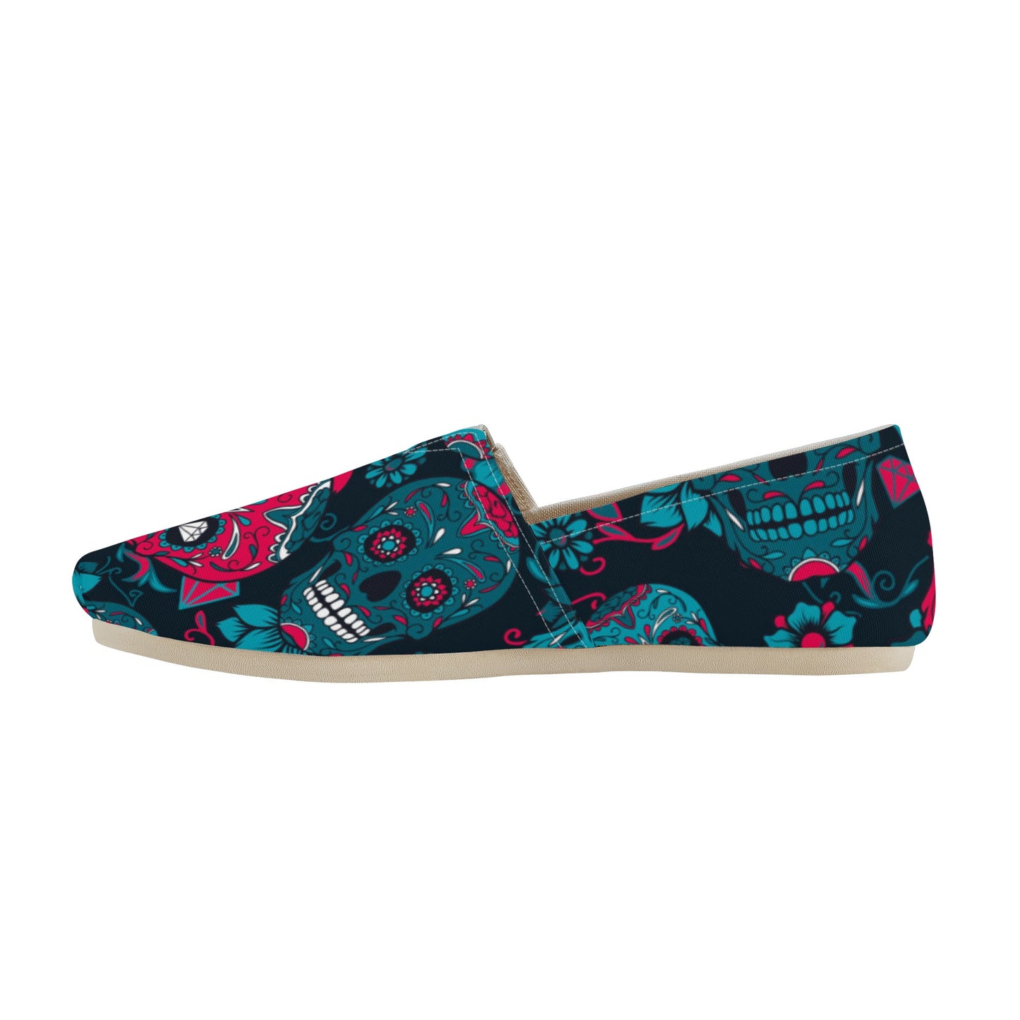 Dia de los muertos sugar skull Women's Casual Shoes