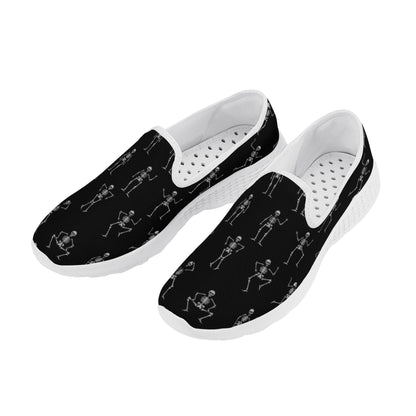 Sugar skull day of the dead Women's New Casual Slip on Shoes