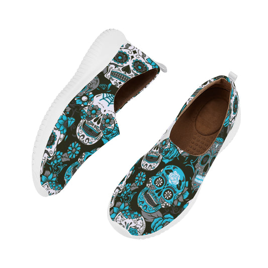 Day of the dead sugar skull gothic Women's Casual Shoes
