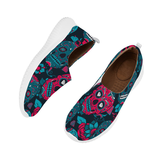Day of the dead sugar skull gothic Women's Casual Shoes