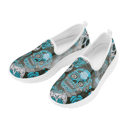 Sugar skull day of the dead Women's Platform Walking Shoes