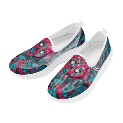 Sugar skull day of the dead Women's Platform Walking Shoes