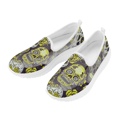 Sugar skull day of the dead Women's Platform Walking Shoes