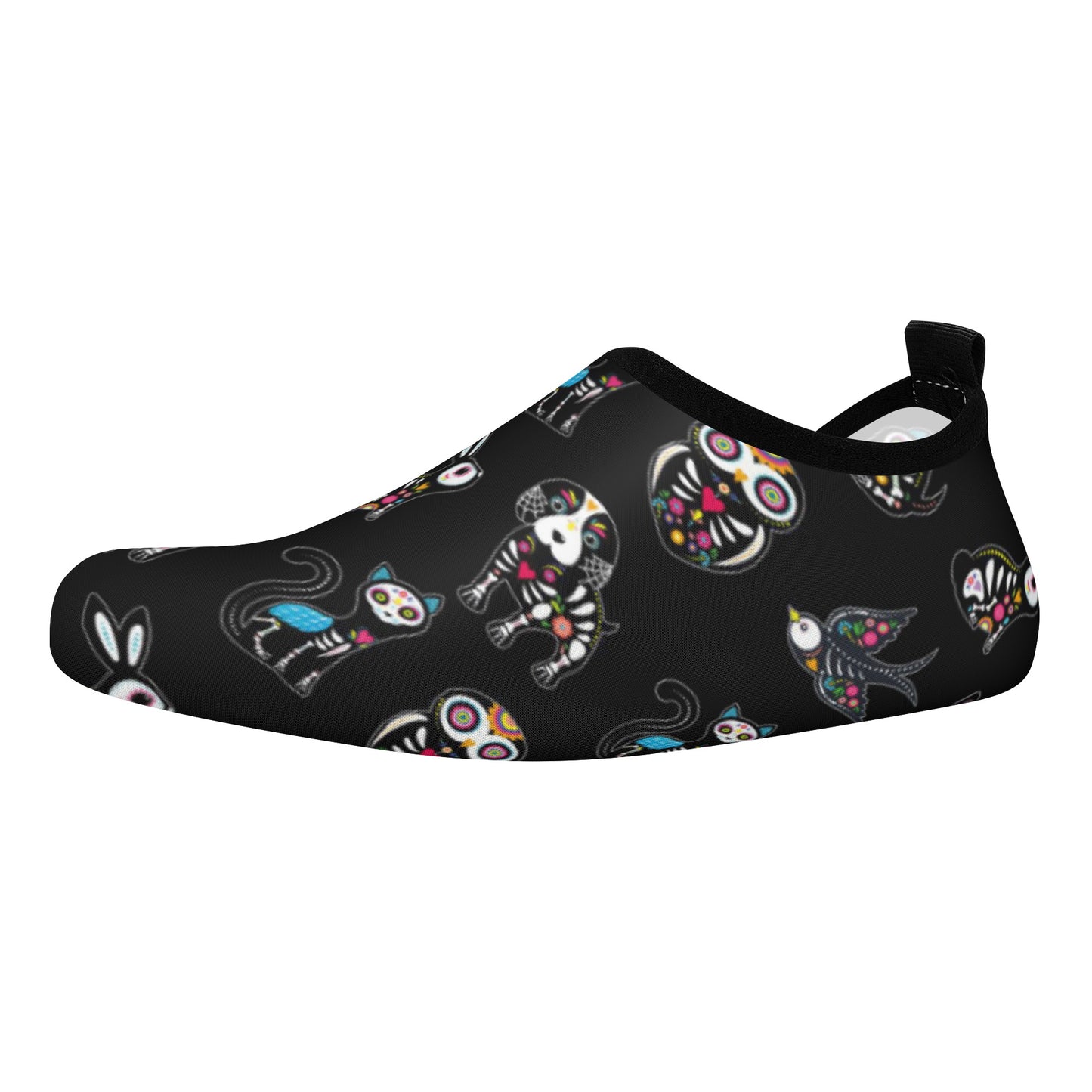 Day of the dead sugar skull gothic Women's Water Sports Skin Shoes