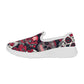 Sugar skull day of the dead Women's New Casual Slip on Shoes