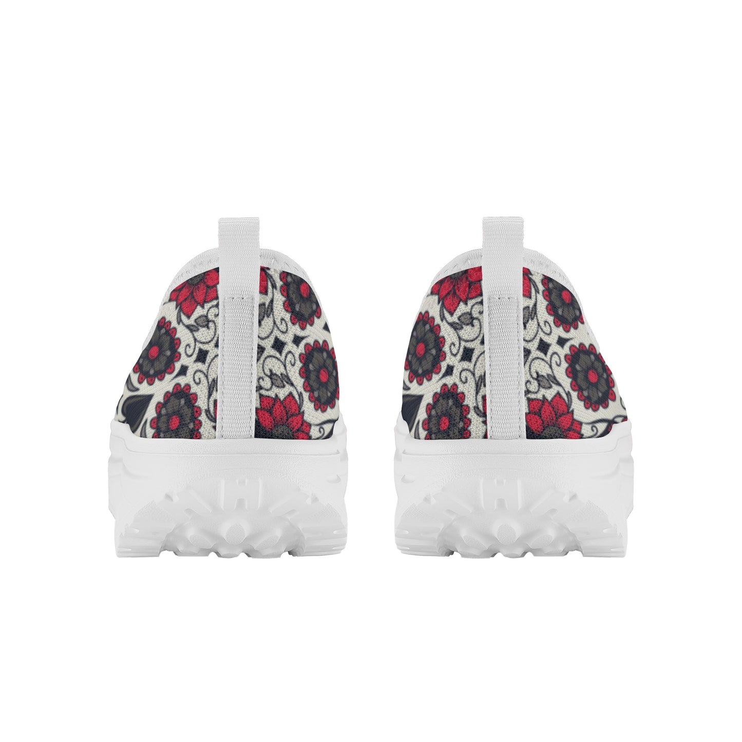 Sugar skull day of the dead Women's Platform Walking Shoes