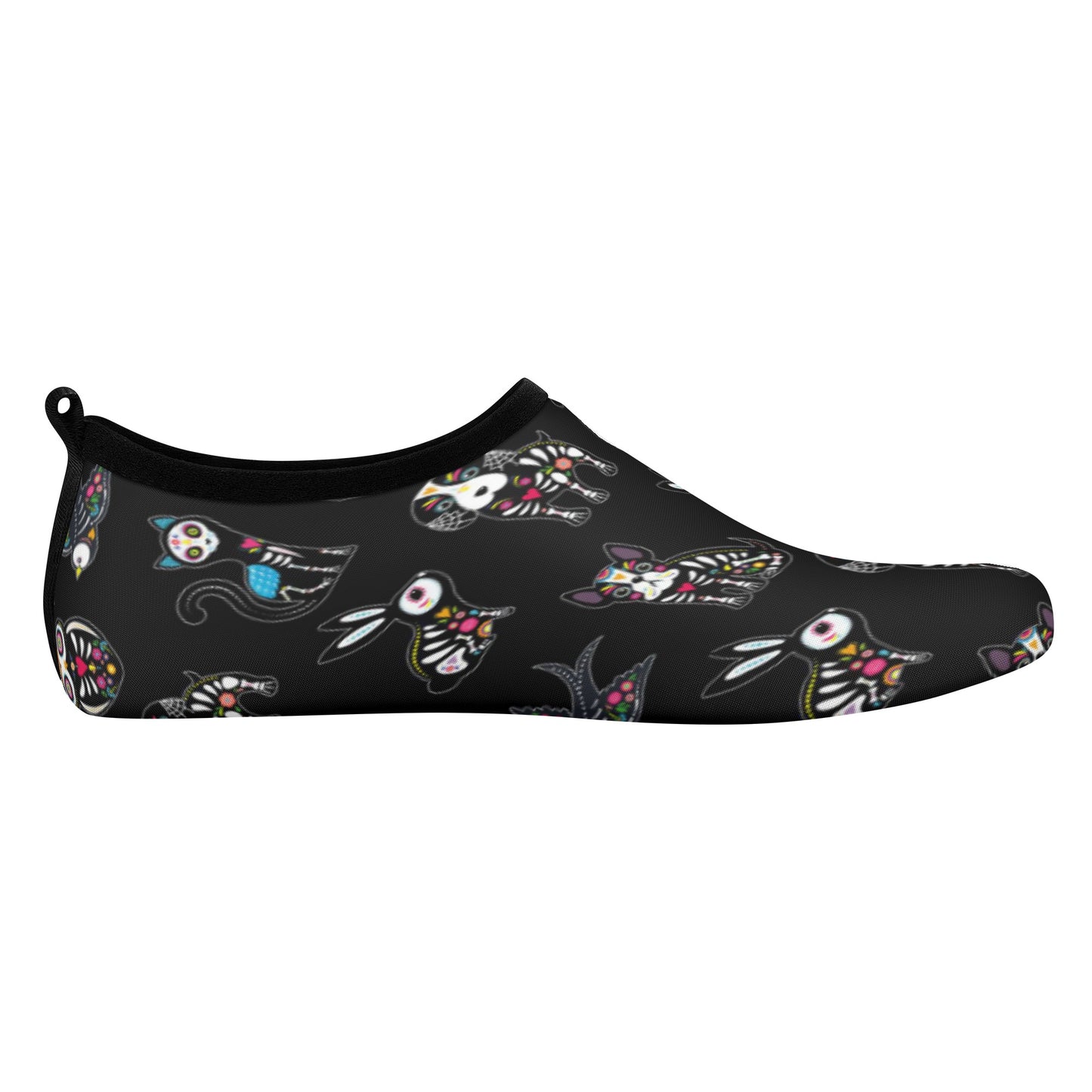 Day of the dead sugar skull gothic Women's Water Sports Skin Shoes