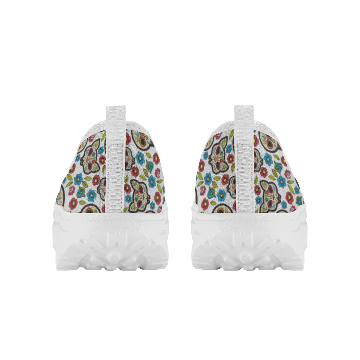 Sugar skull day of the dead Women's Platform Walking Shoes