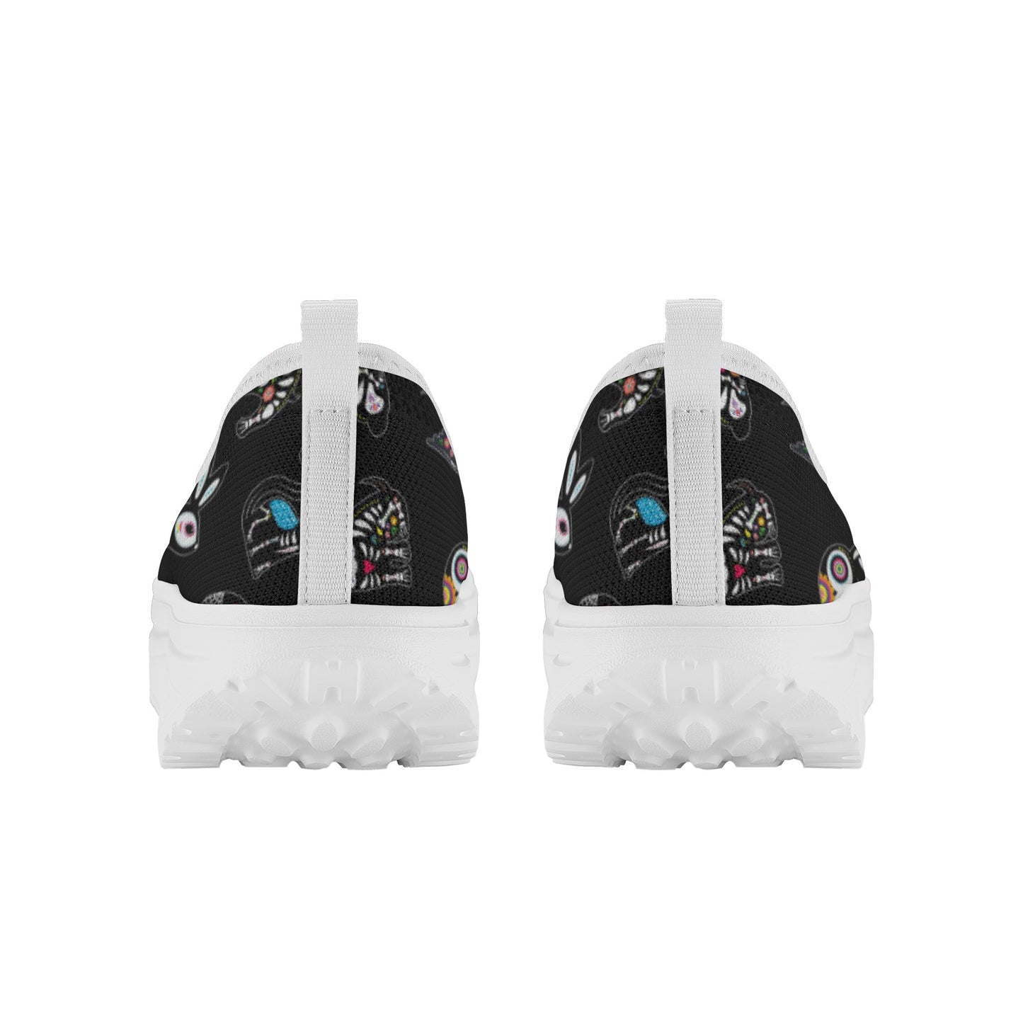 Sugar skull day of the dead Women's Platform Walking Shoes