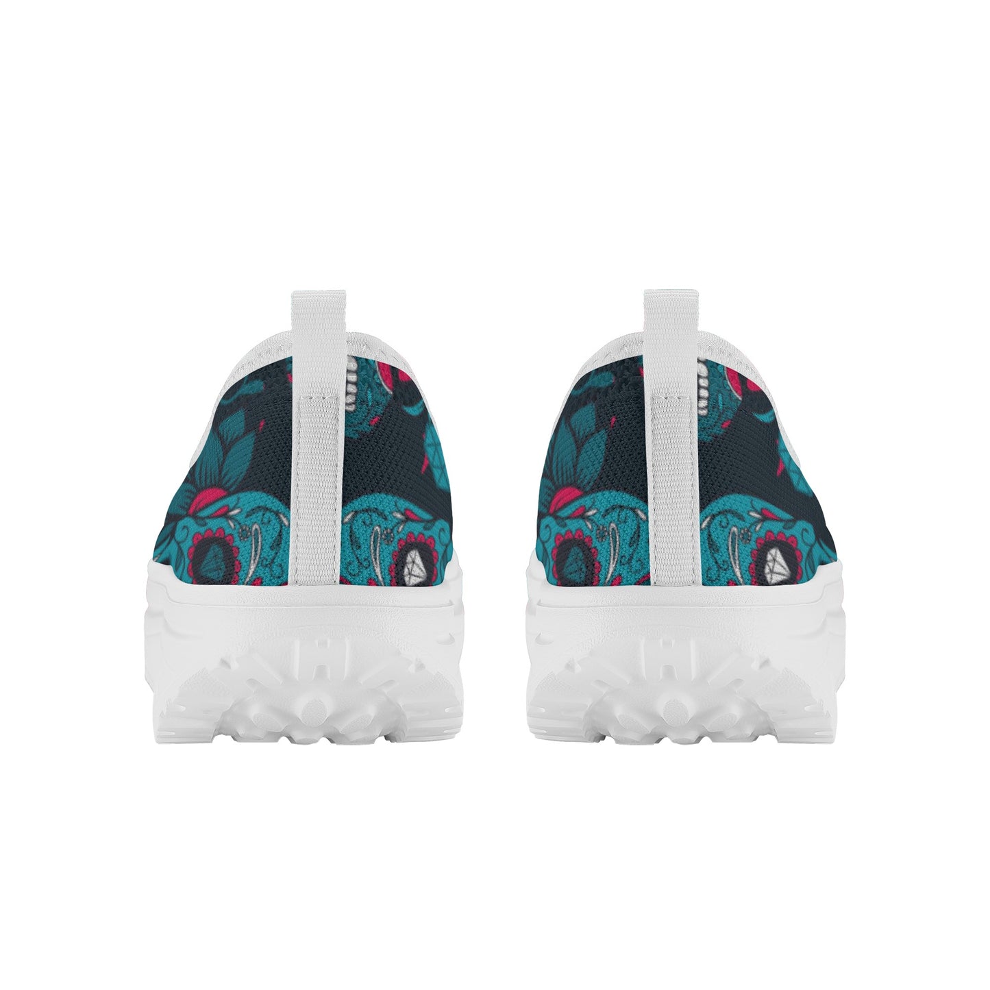 Sugar skull day of the dead Women's Platform Walking Shoes