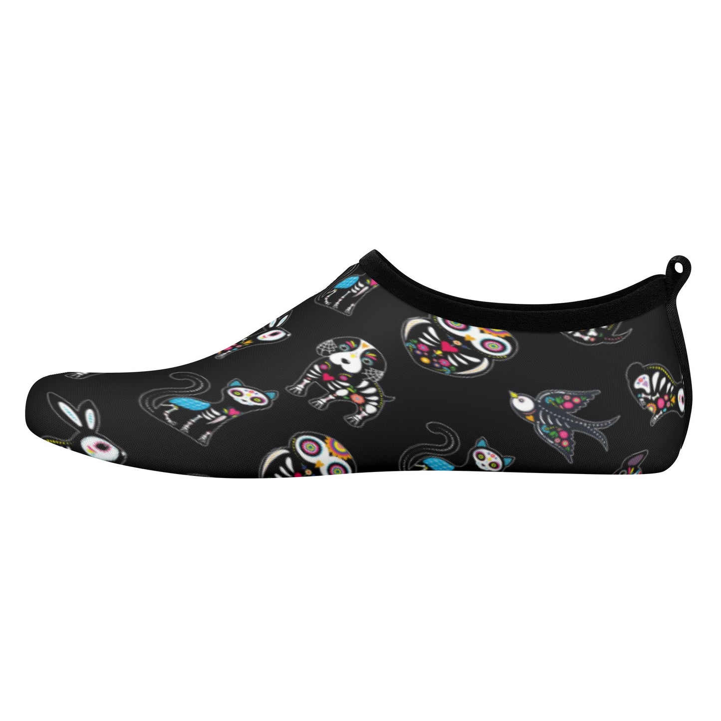 Day of the dead sugar skull gothic Women's Water Sports Skin Shoes