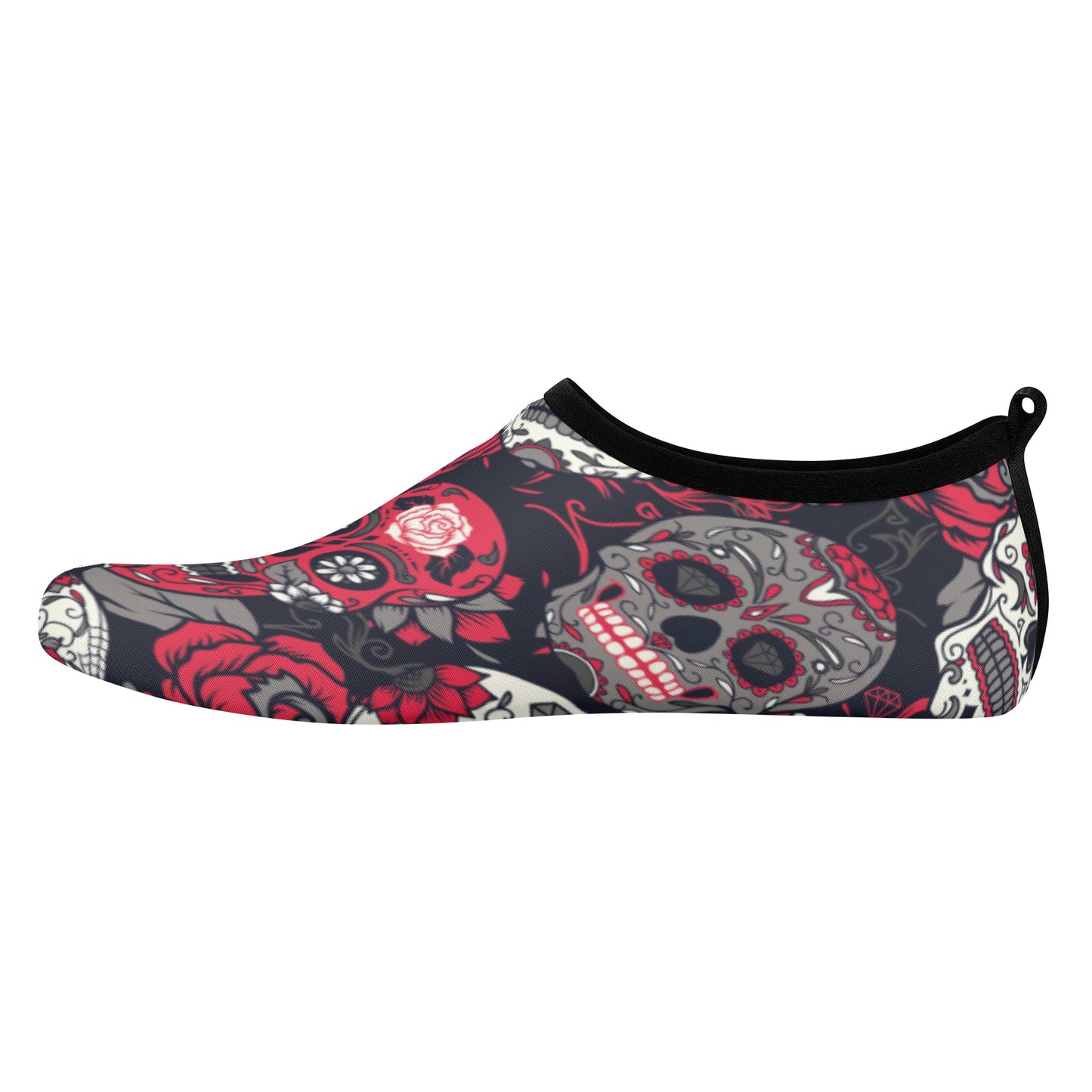 Day of the dead sugar skull gothic Women's Water Sports Skin Shoes