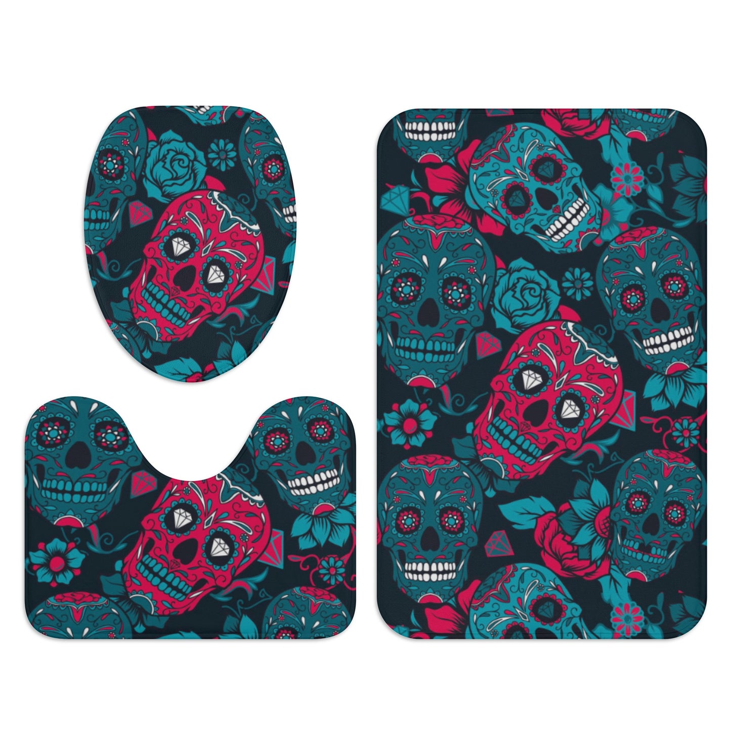 Day of the dead Bath Room Toilet Set