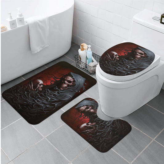 Gothic skull grim reaper Bath Room Toilet Set