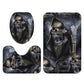 Gothic horror skull grim reaper Bath Room Toilet Set