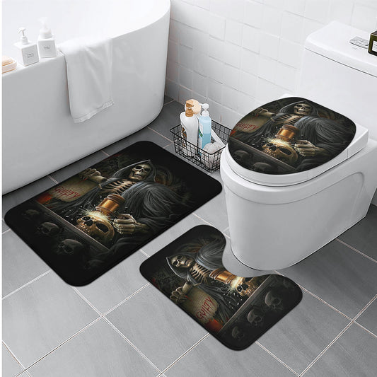 Grim reaper Day of the dead Bath Room Toilet Set