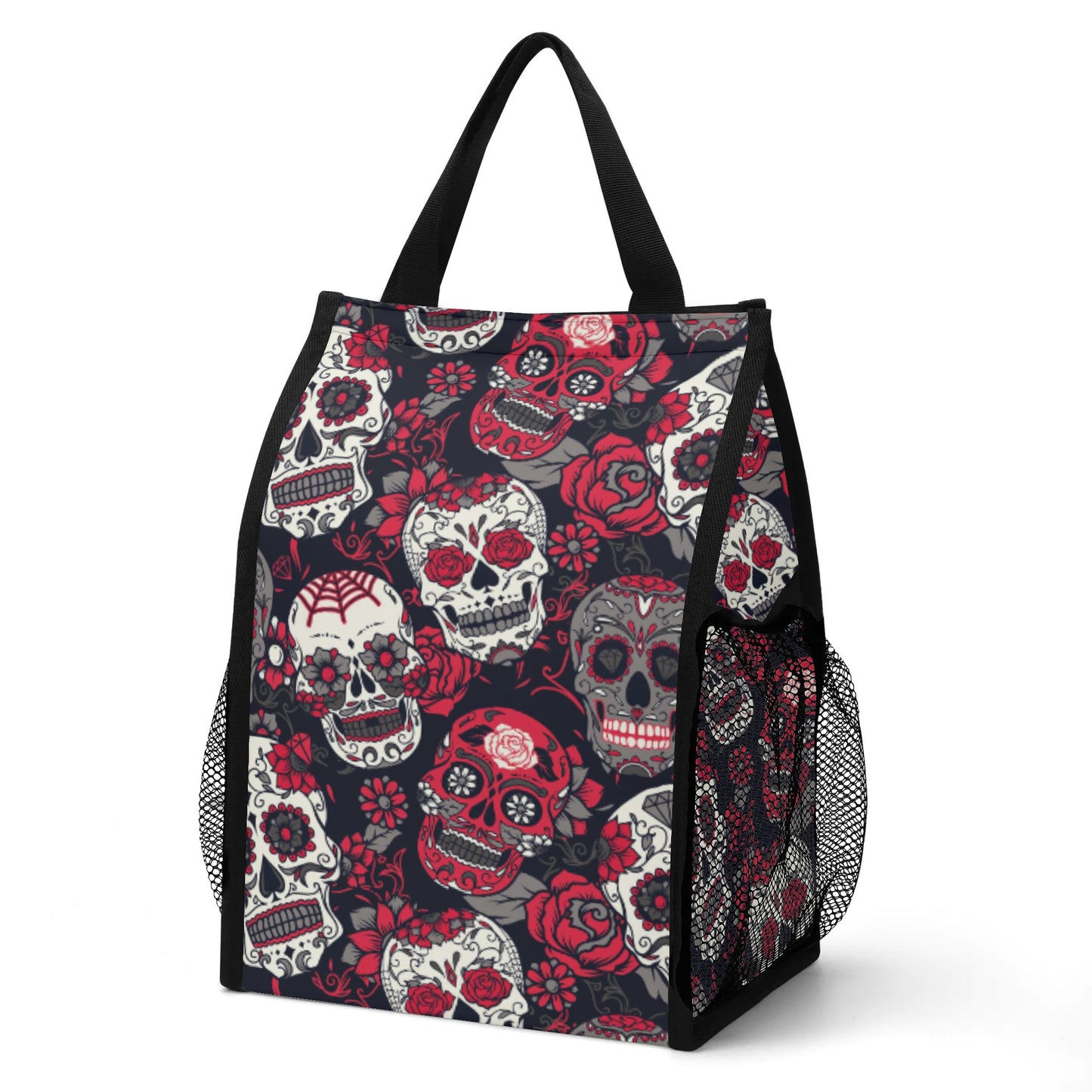 Sugar skull Folding Pocket Type Lunch Bag