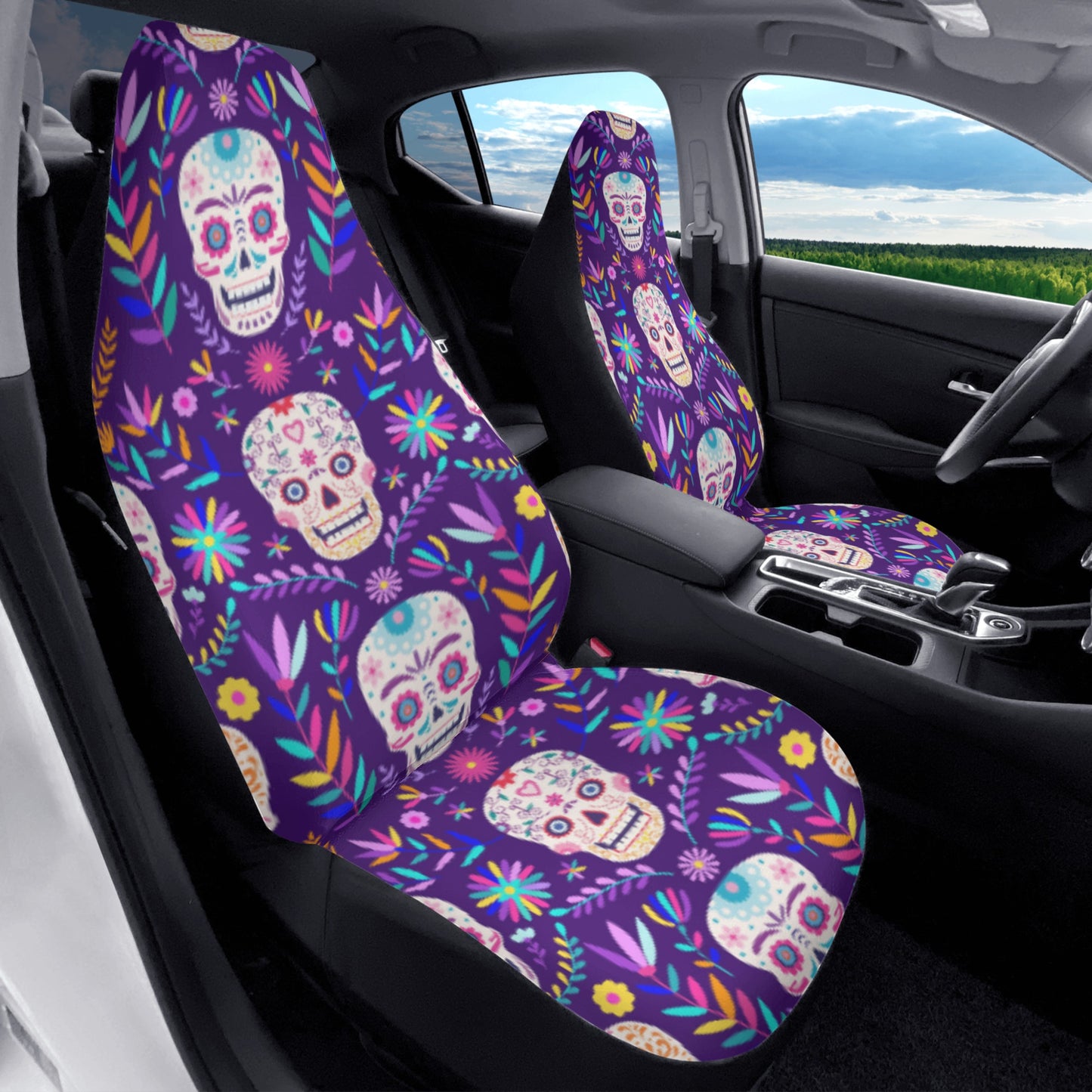 Day of the dead Car Seat Covers (2 Pcs)