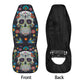 Set Front & Back sugar skull Car Seat Cover Set