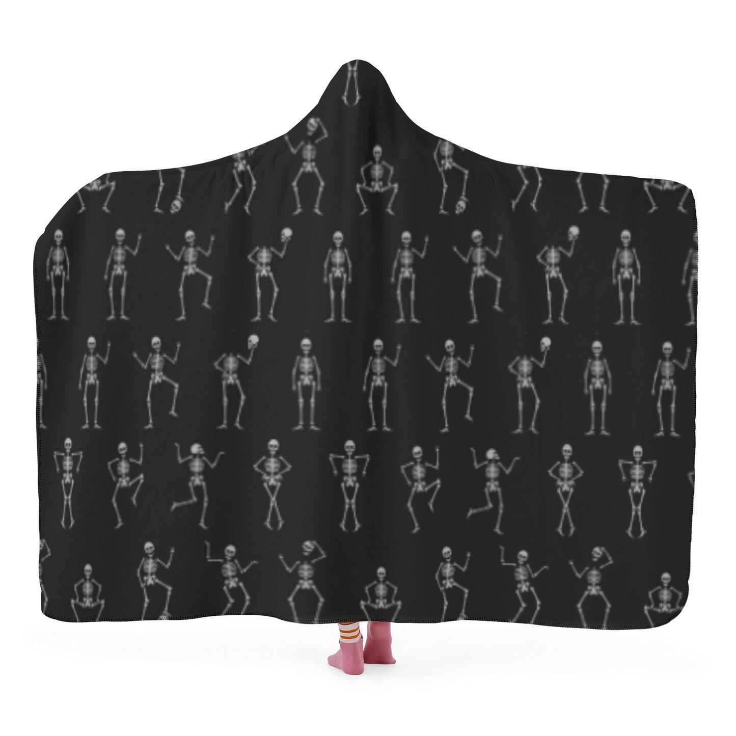 Skeleton dance Halloween Hooded Blanket