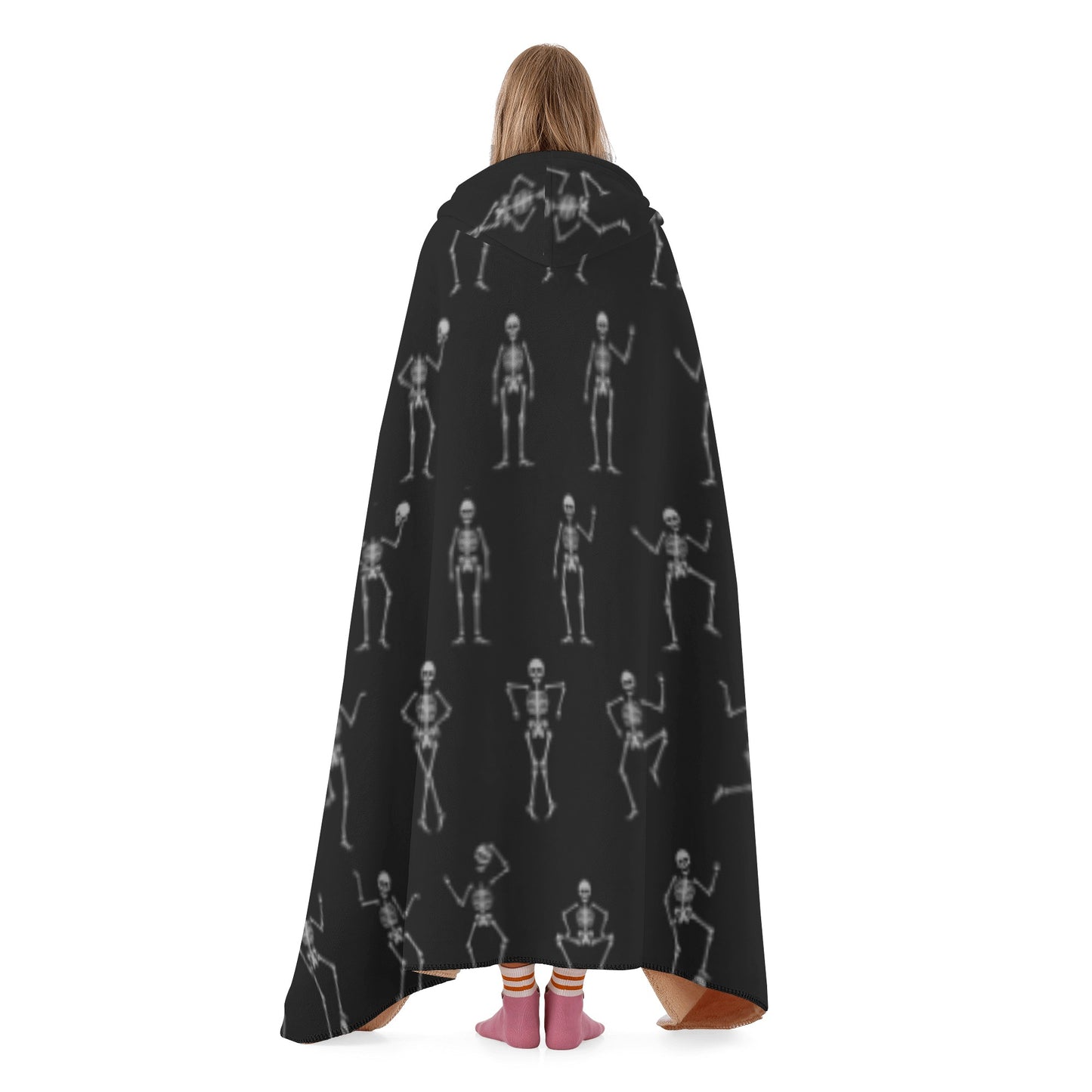 Skeleton dance Halloween Hooded Blanket