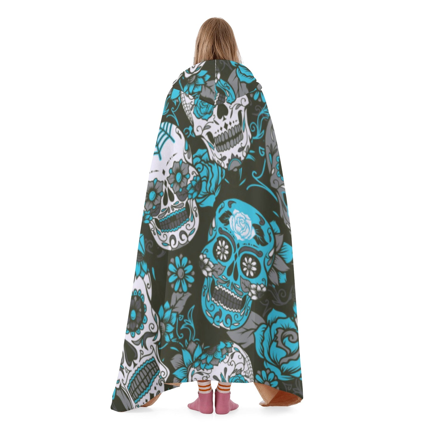 Day of the dead Halloween Hooded Blanket