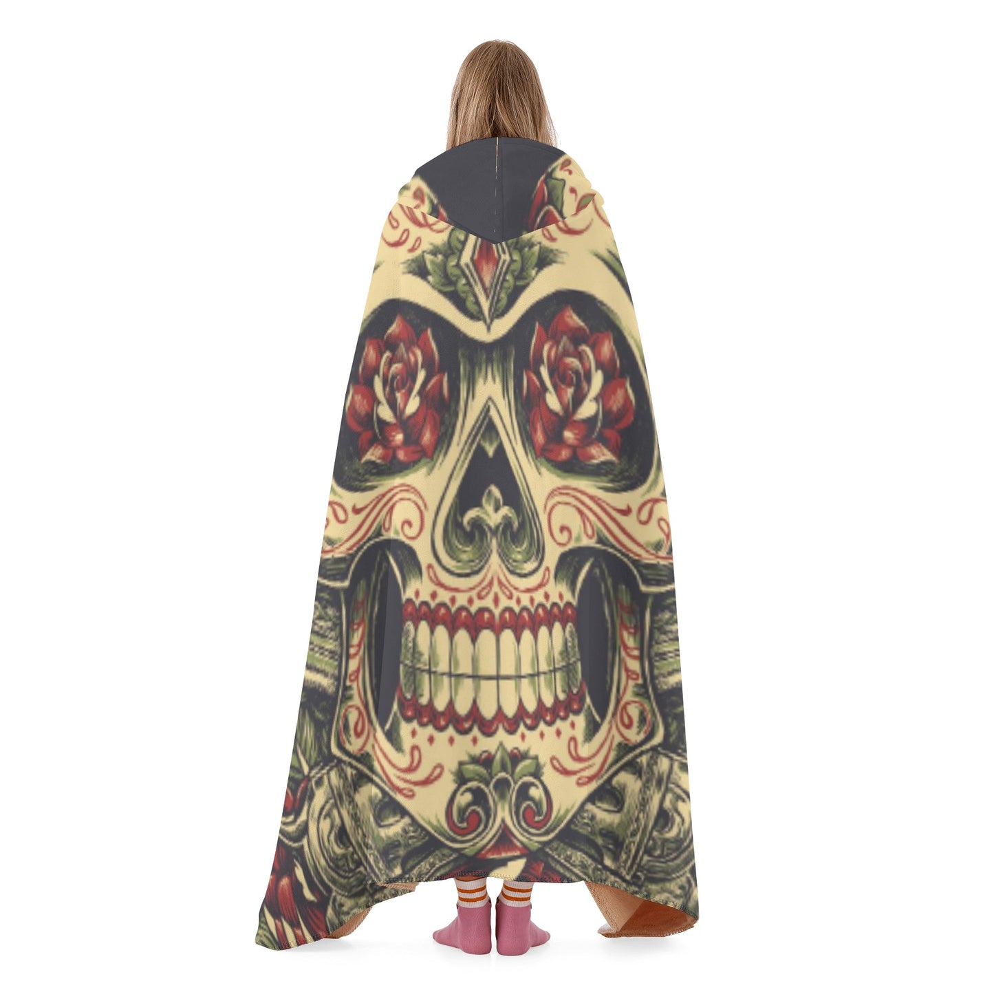 Day of the dead dia de los muertos Hooded Blanket