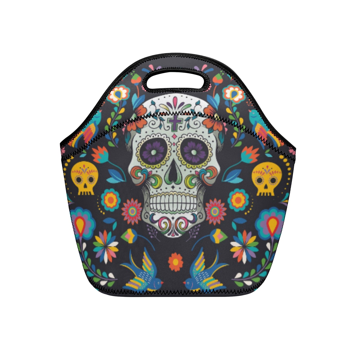 Day of the dead skull New Neoprene Lunch Bag