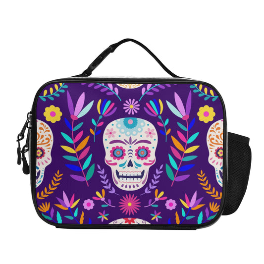 Day of the dead Halloween gothic Detachable Leather Lunch Bag