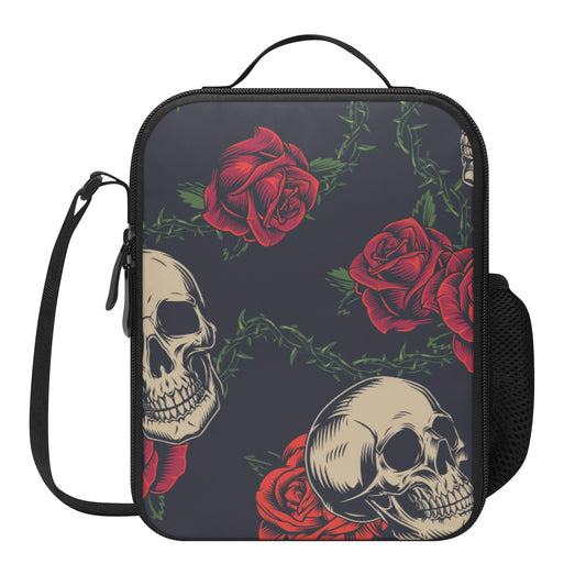 Rose skull Lunch Box Bags