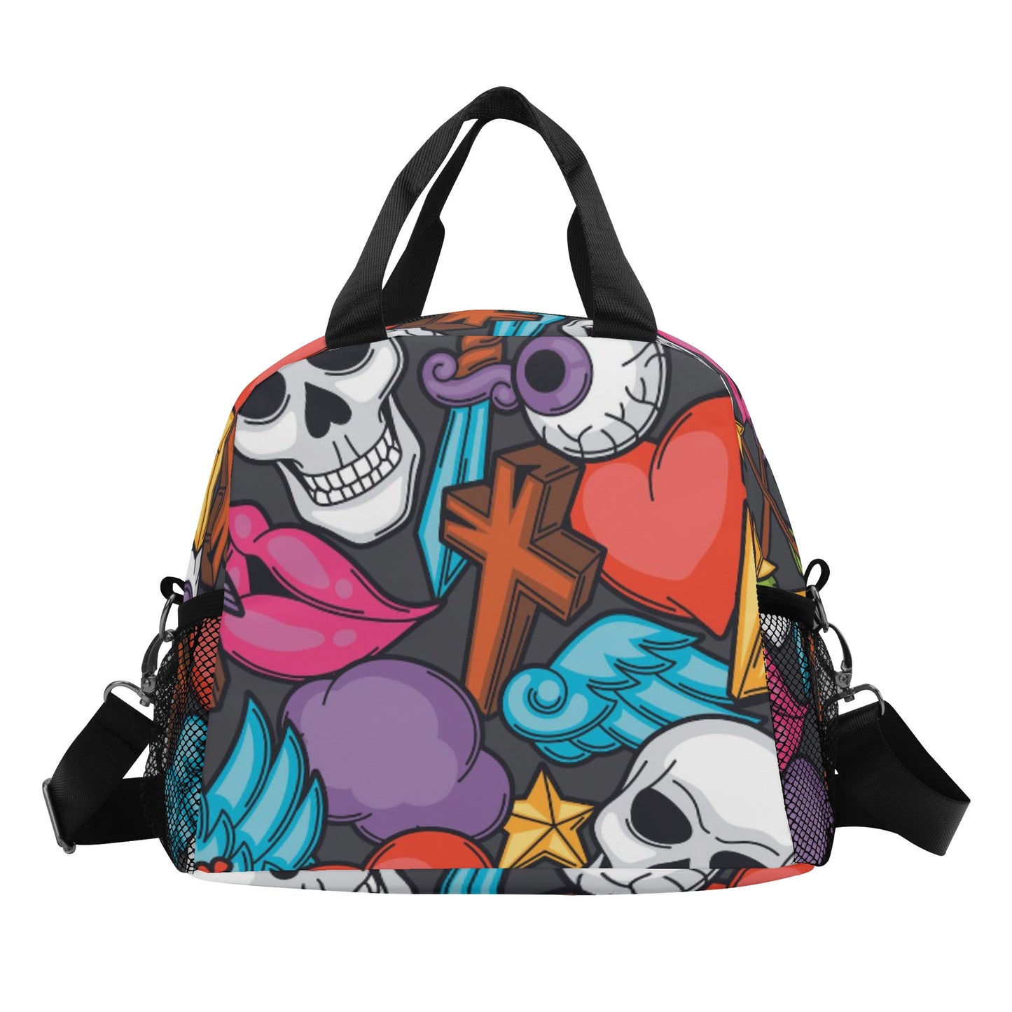 Gothic skull skeleton  Lunch Bag