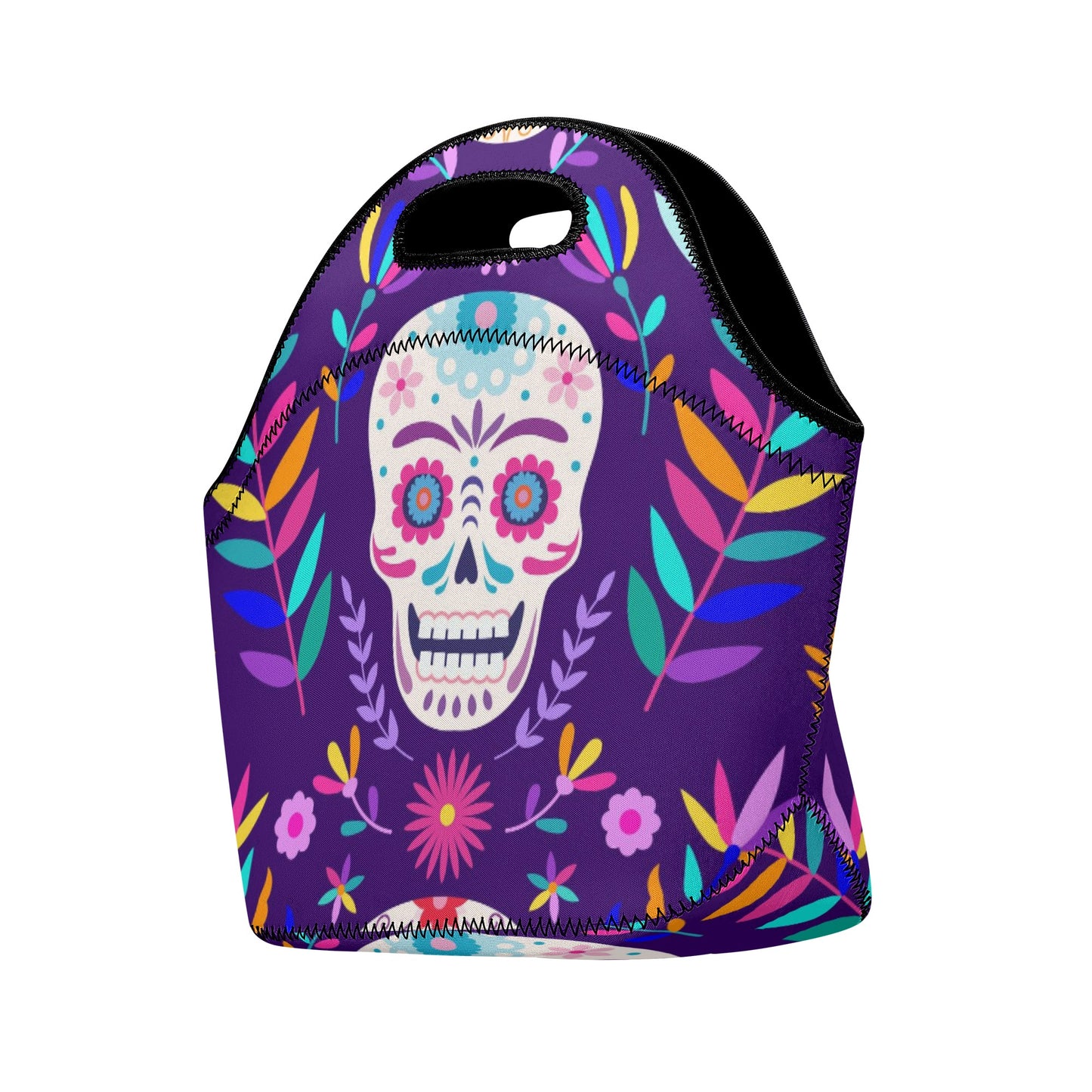 Dia de los muertos gothic skull New Neoprene Lunch Bag