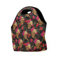 Floral skull skeleton New Neoprene Lunch Bag