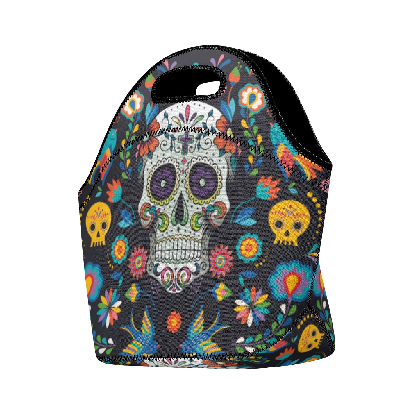 Day of the dead skull New Neoprene Lunch Bag